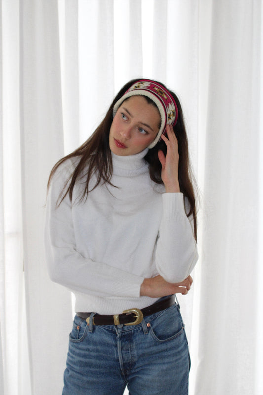 The Hideaway Turtleneck in White